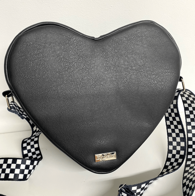 Heart shaped quilted crossbody Bag