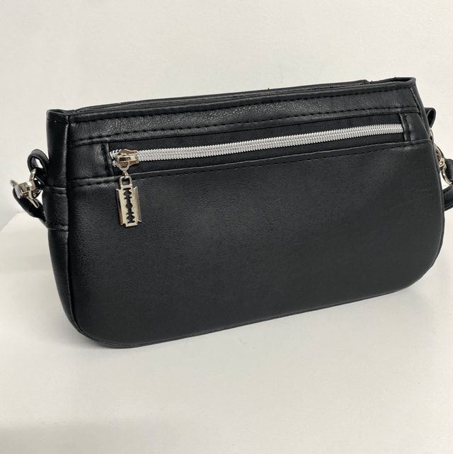 Quilted Spider Web Shoulder Bag