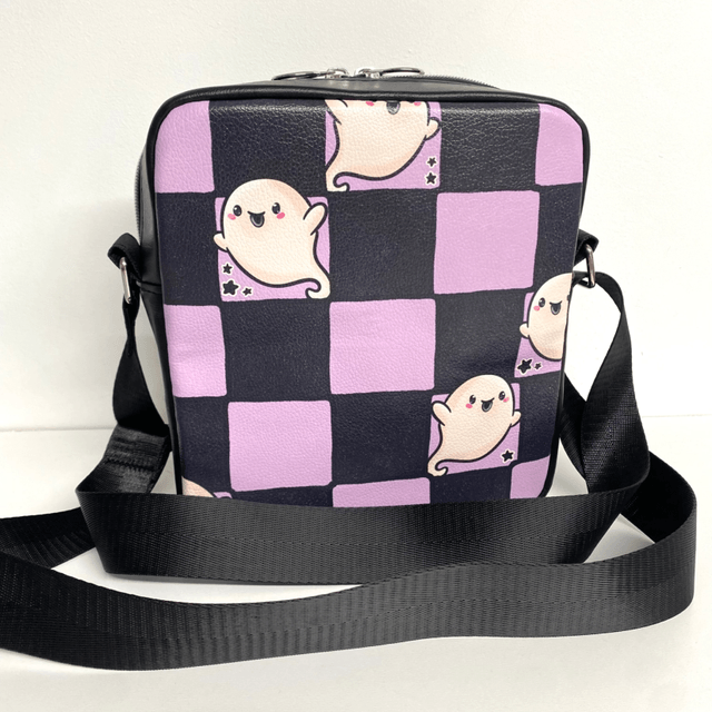 Checkered Ghost Crossbody Bag