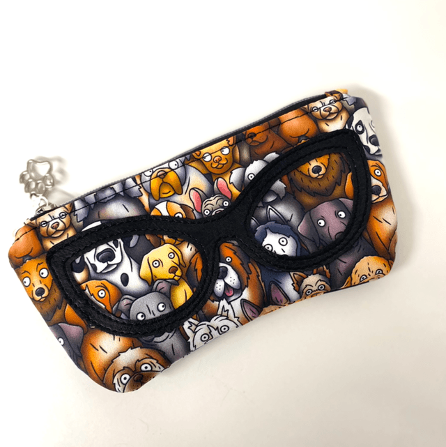 Dog print Glasses Case 